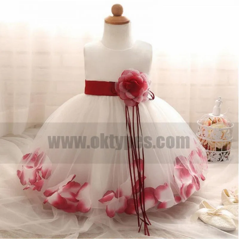 Beautiful Handmade Lovely Flower Girl Dresses, Cheap Little Girl Dresses with Flowers, TYP0830