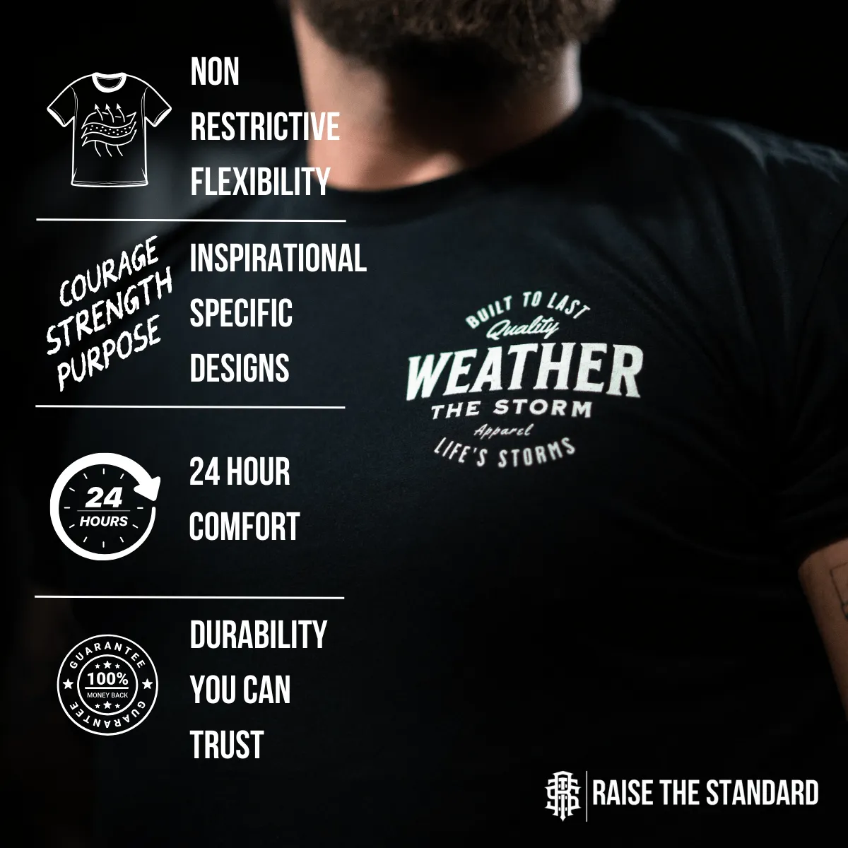 Behind Every Strong Person T-shirt