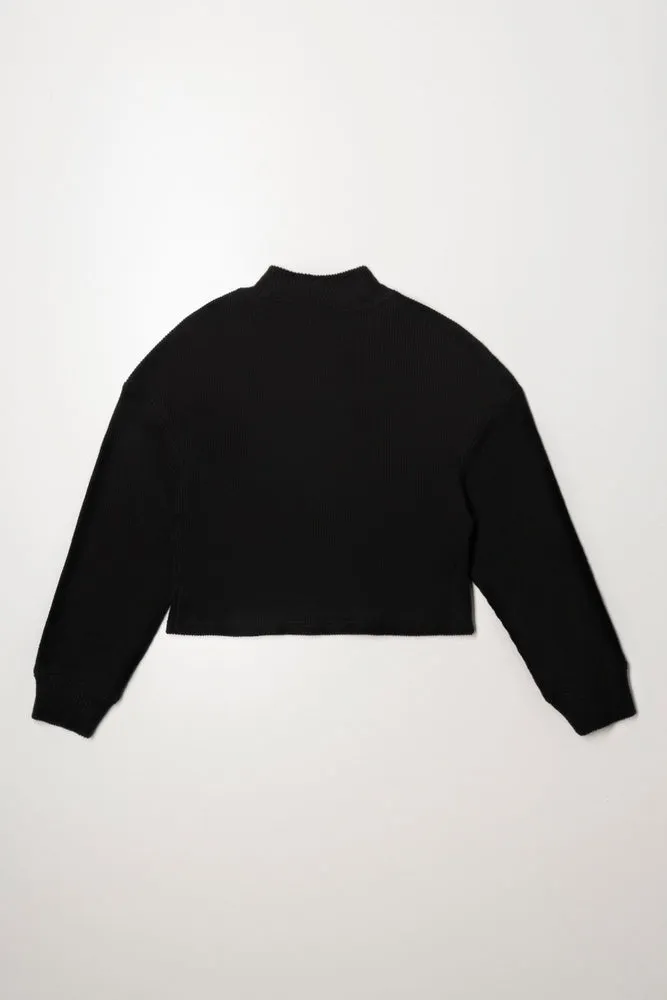 Bell Sleeve Top Black