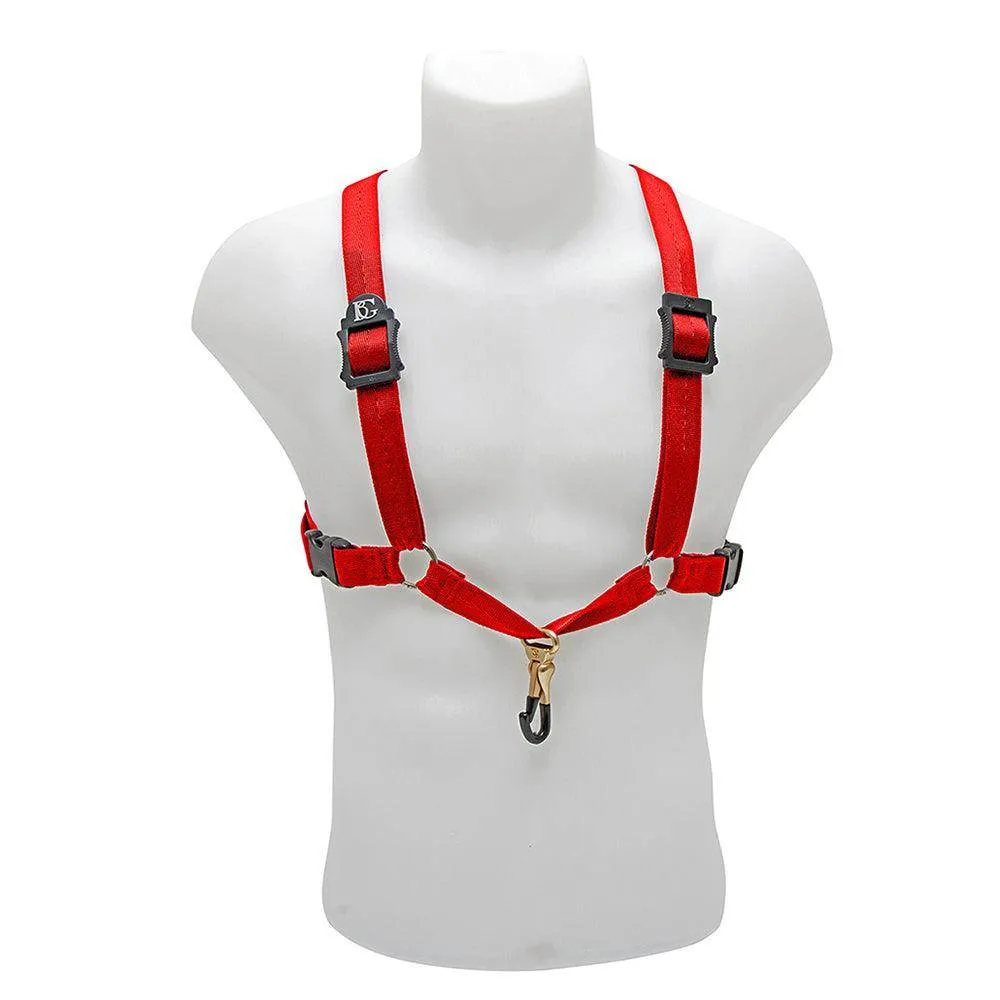 BG Alto, Tenor and Baritone Harness XL Red Coated Metal Hook