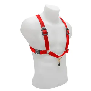 BG Alto, Tenor and Baritone Harness XL Red Coated Metal Hook