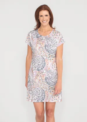 Big Bang (8092) ~ French Terry Short Sleeve Crew Dress