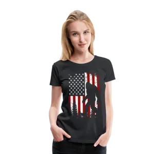 Bigfoot Flag Women’s Premium T-Shirt (CK4319)