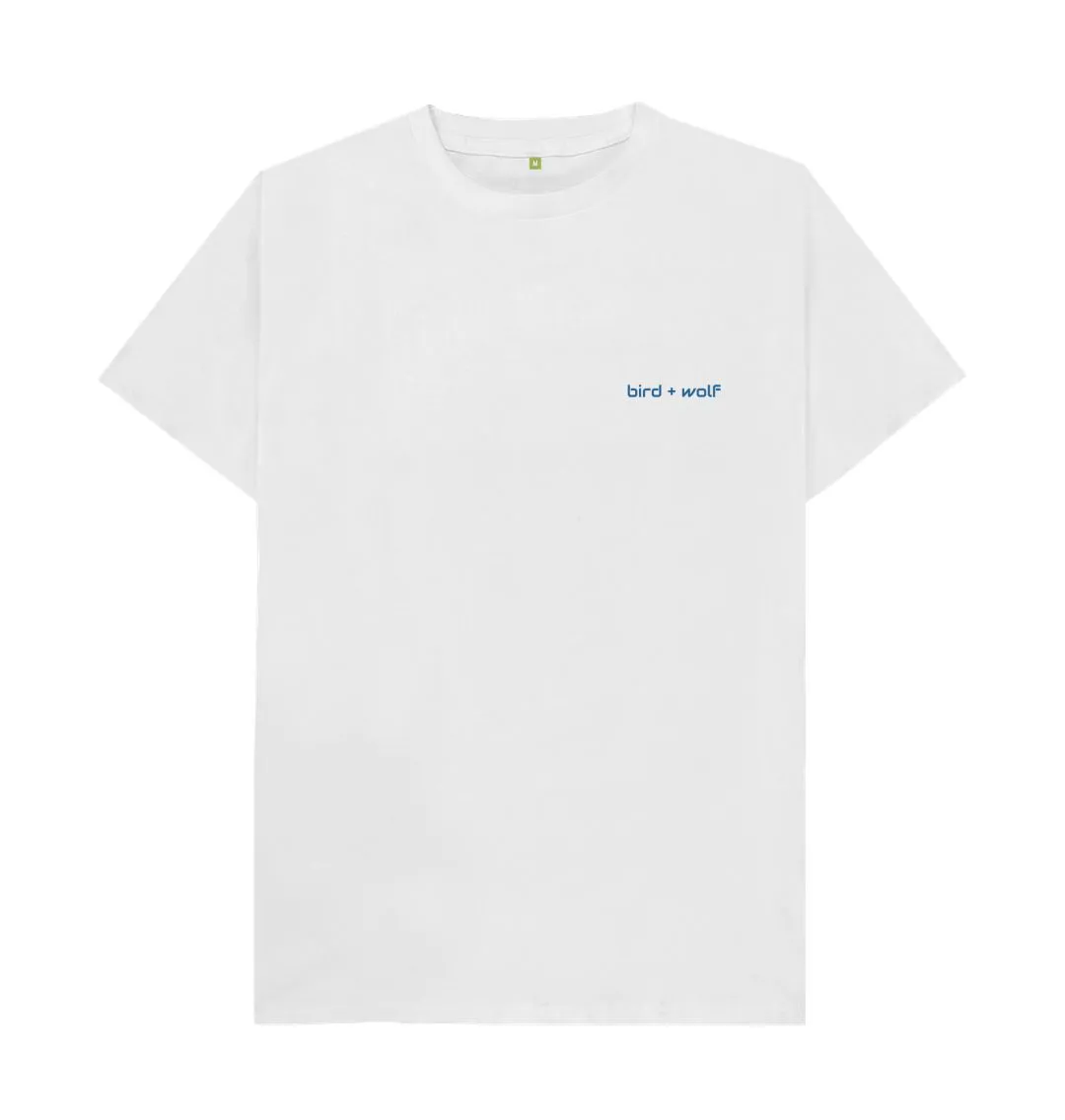 Bird   Wolf Classic Tee (Blue Lettering)