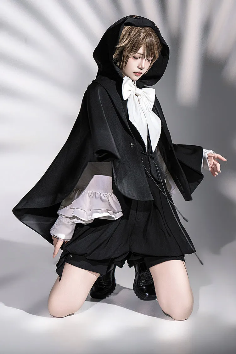 Black [Rabbit Feather Phantom] Gothic Prince Handsome Ouji Lolita Vest