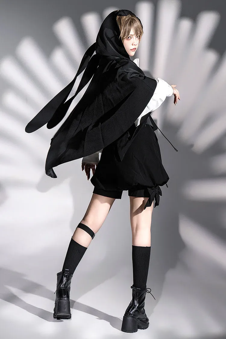 Black [Rabbit Feather Phantom] Gothic Prince Handsome Ouji Lolita Vest