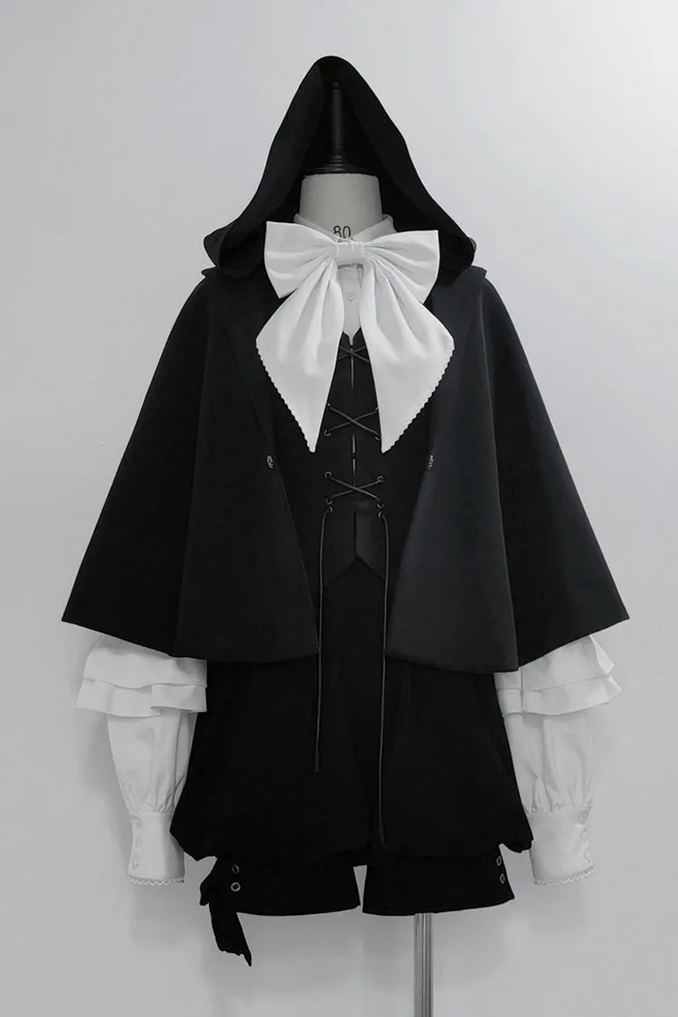 Black [Rabbit Feather Phantom] Gothic Prince Handsome Ouji Lolita Vest