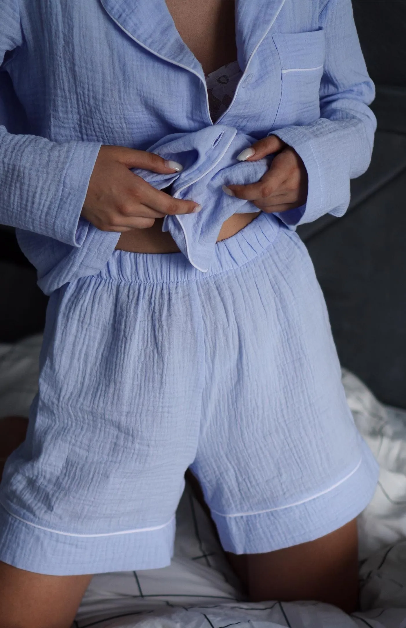 Blue Heart | 100% Cotton Blue Co-ords