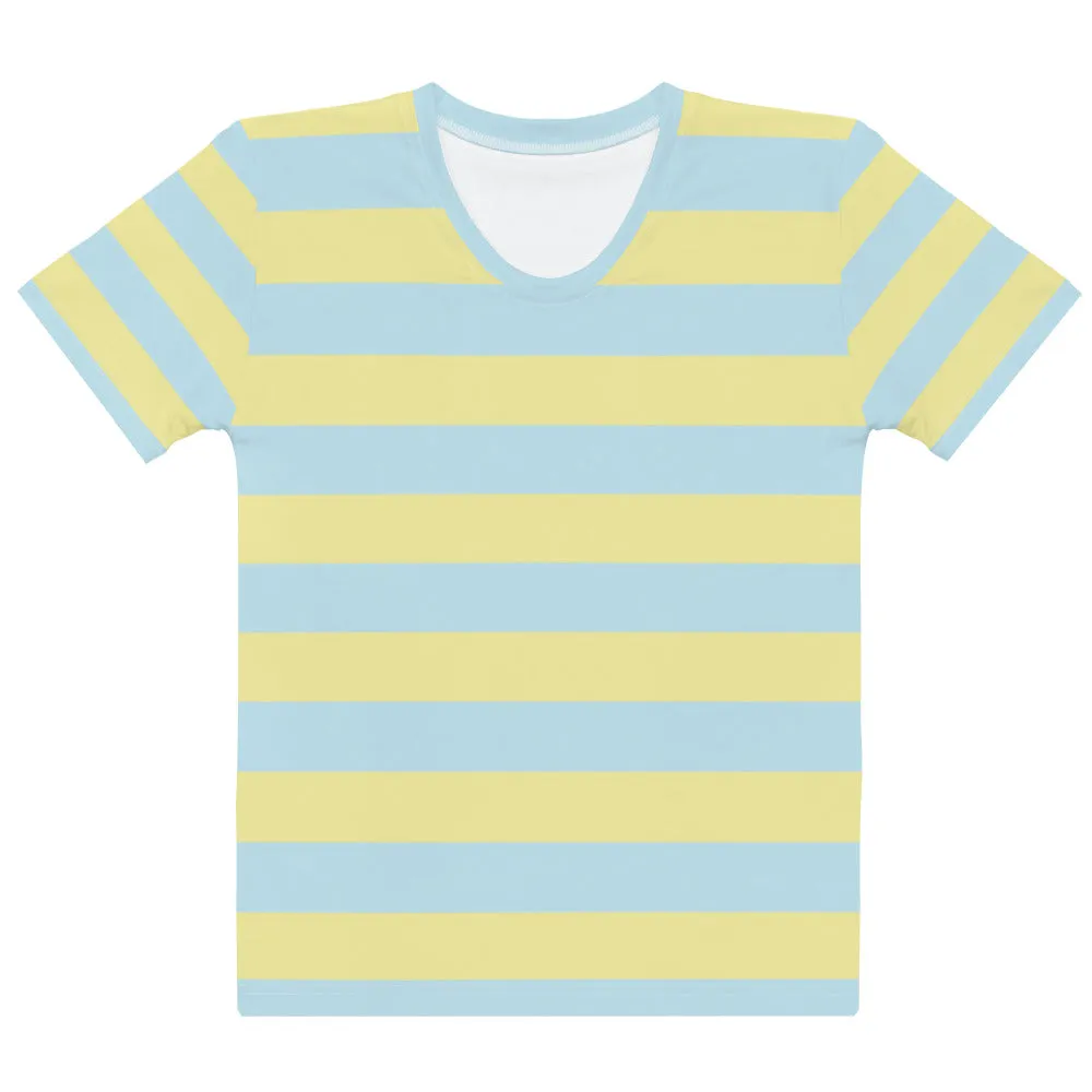 Blue Yellow Horizontal - Sustainably Made Women’s Short Sleeve Tee