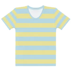 Blue Yellow Horizontal - Sustainably Made Women’s Short Sleeve Tee