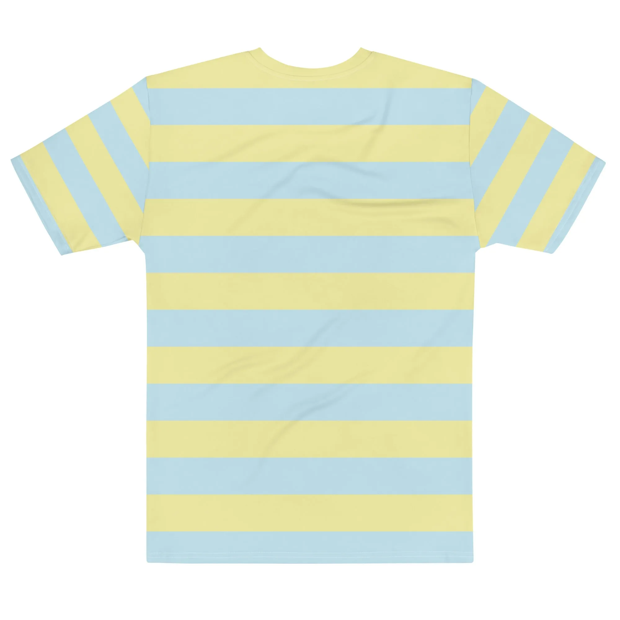 Blue yellow Stripes - Sustainably Made Men's Short Sleeve Tee