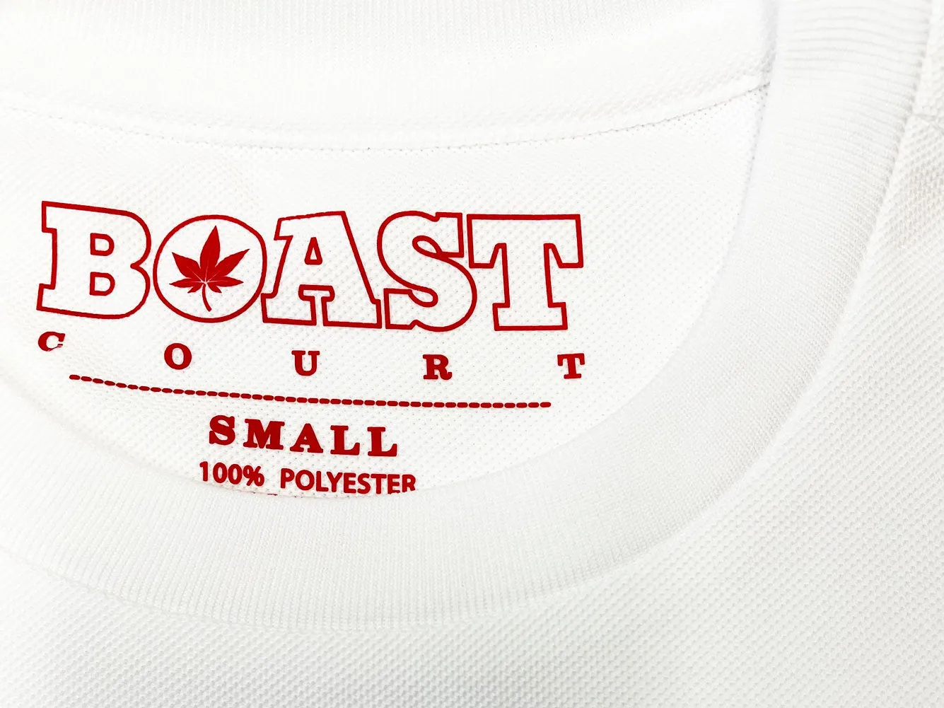 BOAST Boy's White Solid Court Tee Sz XS $40 NEW