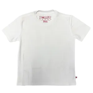 BOAST Boy's White Solid Court Tee Sz XS $40 NEW