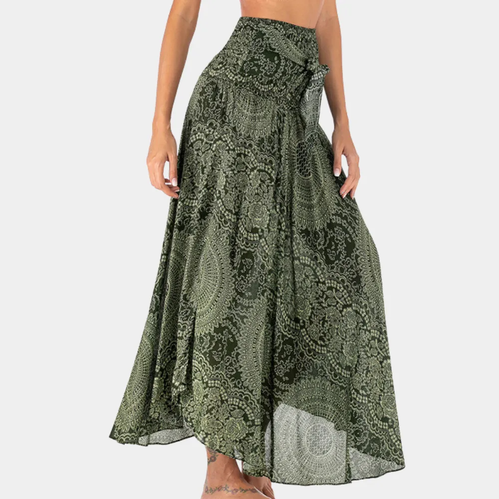 Bohemian maxi skirt for ladies