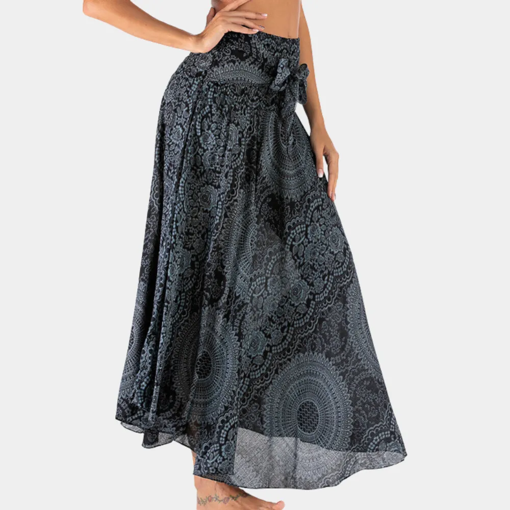 Bohemian maxi skirt for ladies