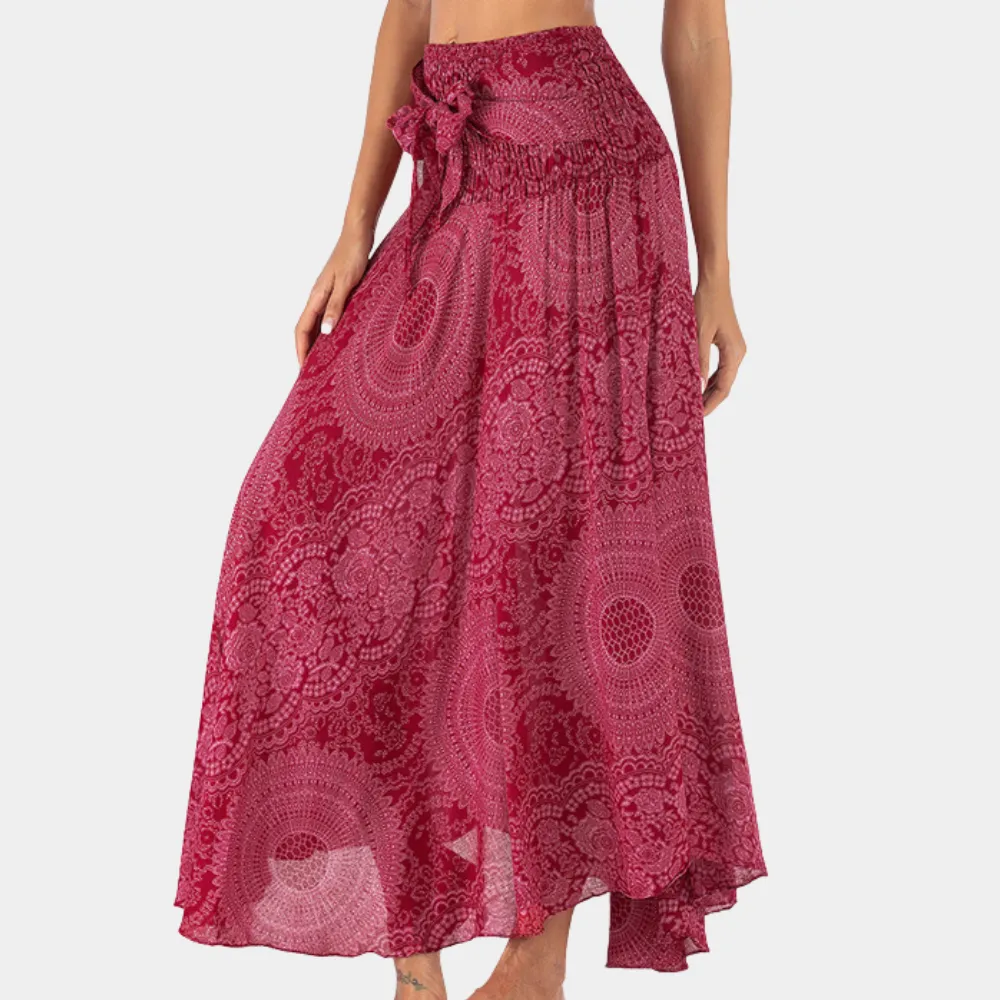 Bohemian maxi skirt for ladies