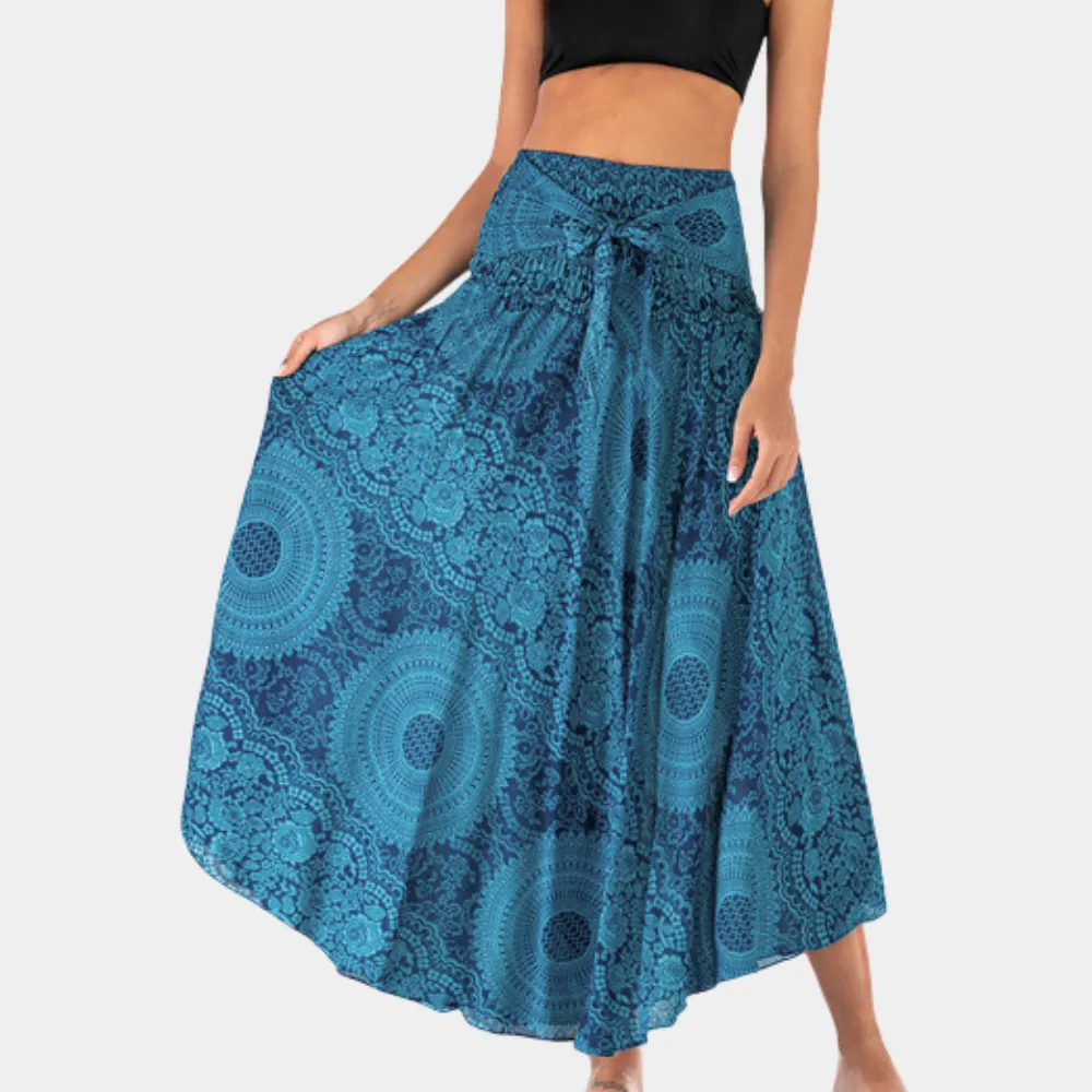 Bohemian maxi skirt for ladies
