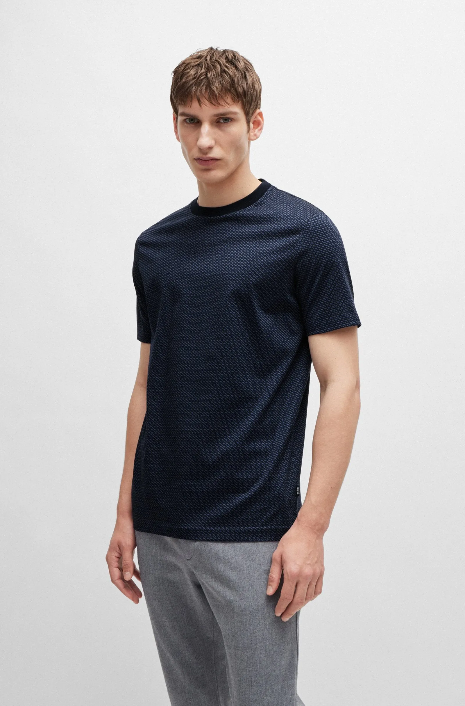 BOSS T-Shirts Regular Fit in Cotton - H-THOMPSON 204 10262982 01-50518883