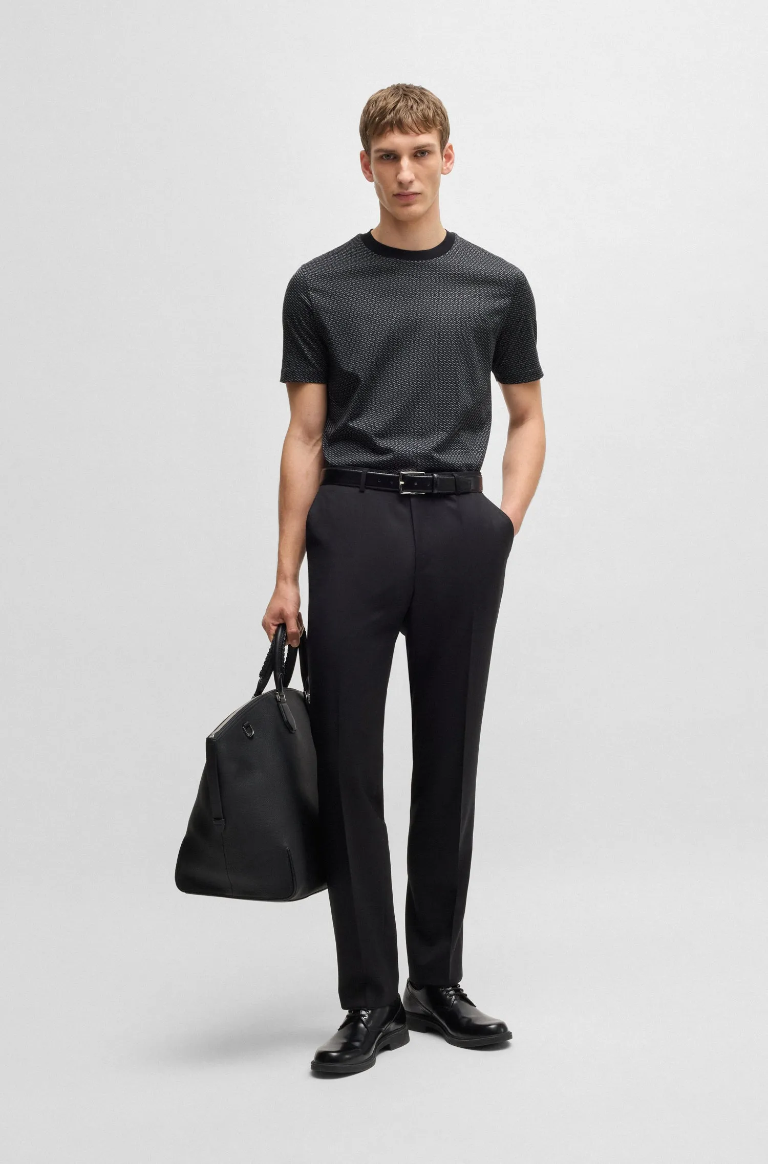 BOSS T-Shirts Regular Fit in Cotton - H-THOMPSON 204 10262982 01-50518883