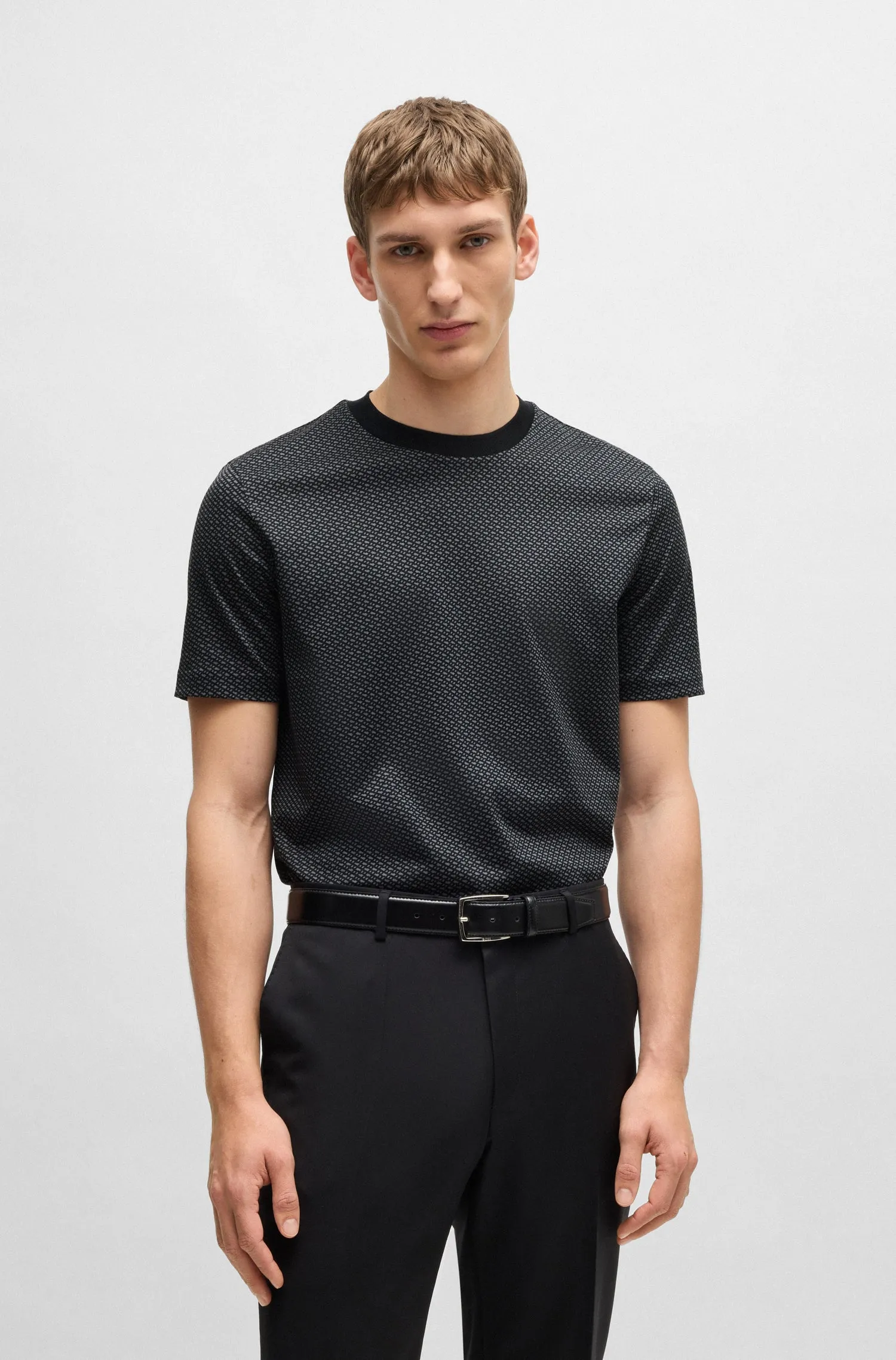 BOSS T-Shirts Regular Fit in Cotton - H-THOMPSON 204 10262982 01-50518883