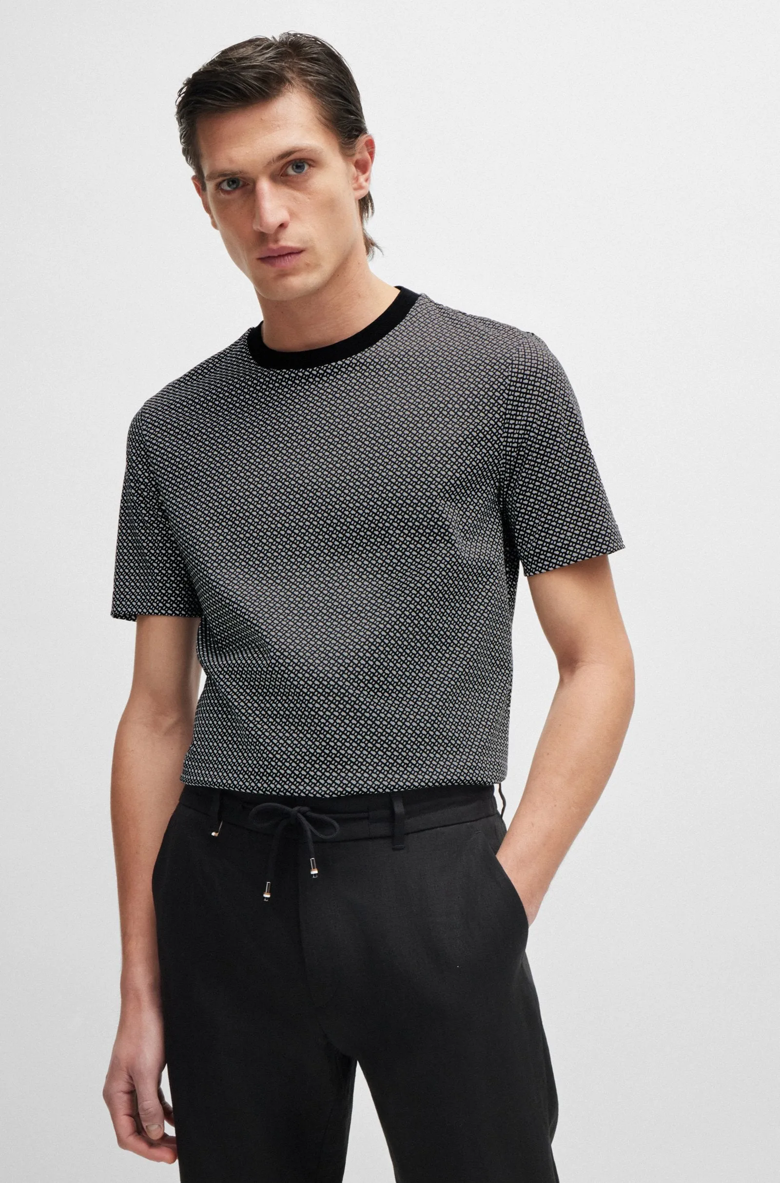 BOSS T-Shirts Regular Fit in Cotton - H-THOMPSON 204 10262982 01-50518883