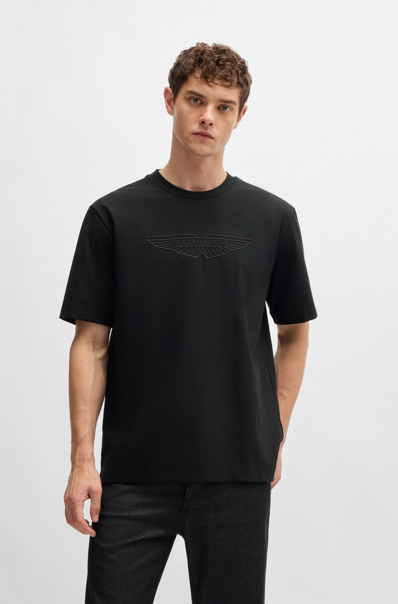 BOSS T-Shirts Regular Fit in Cotton Mix - L-MAX_AM 10266674 01-50527936