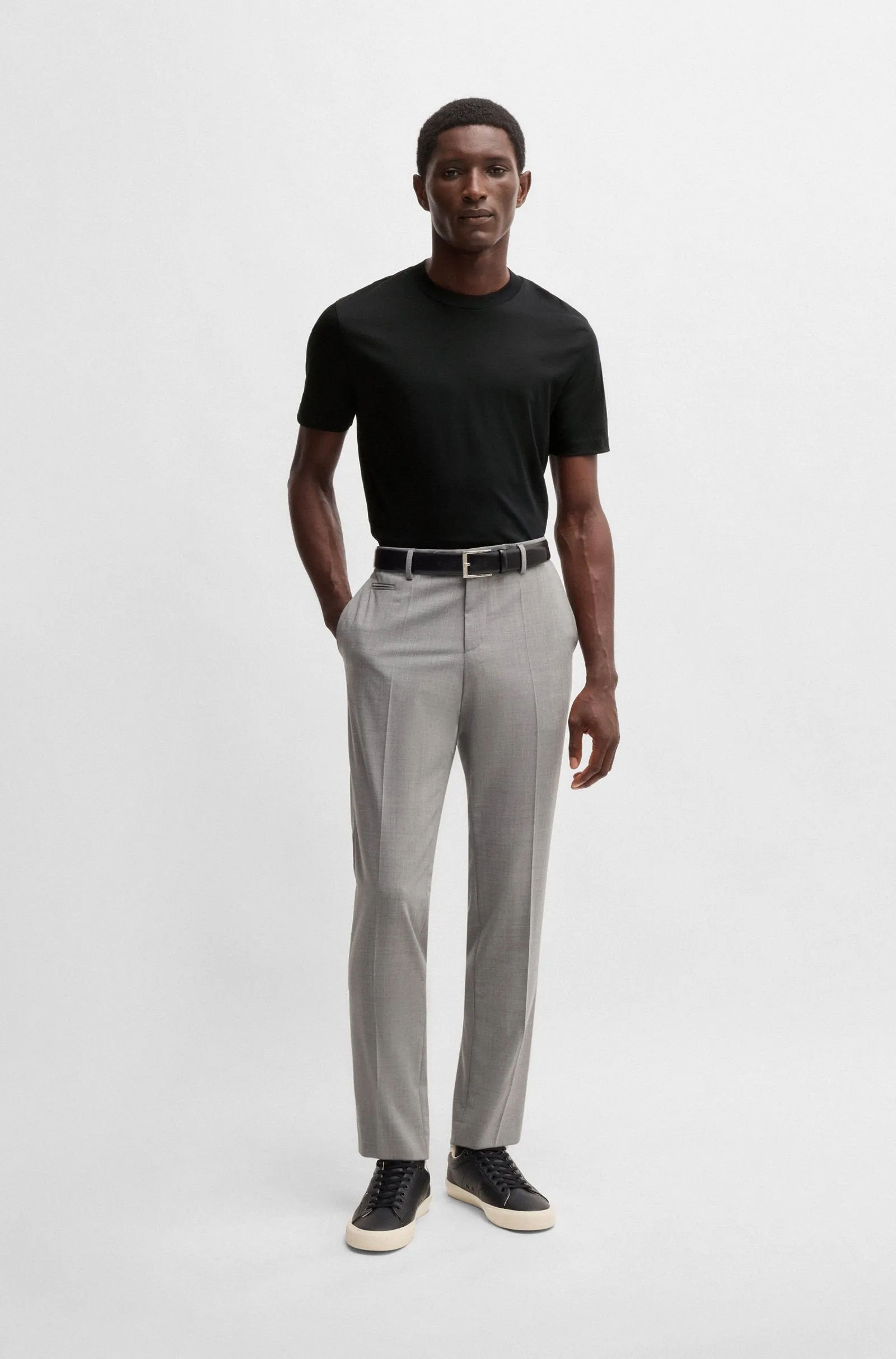 BOSS T-Shirts Slim Fit in Cotton - H-TESSLER 17 10266282 01-50523931