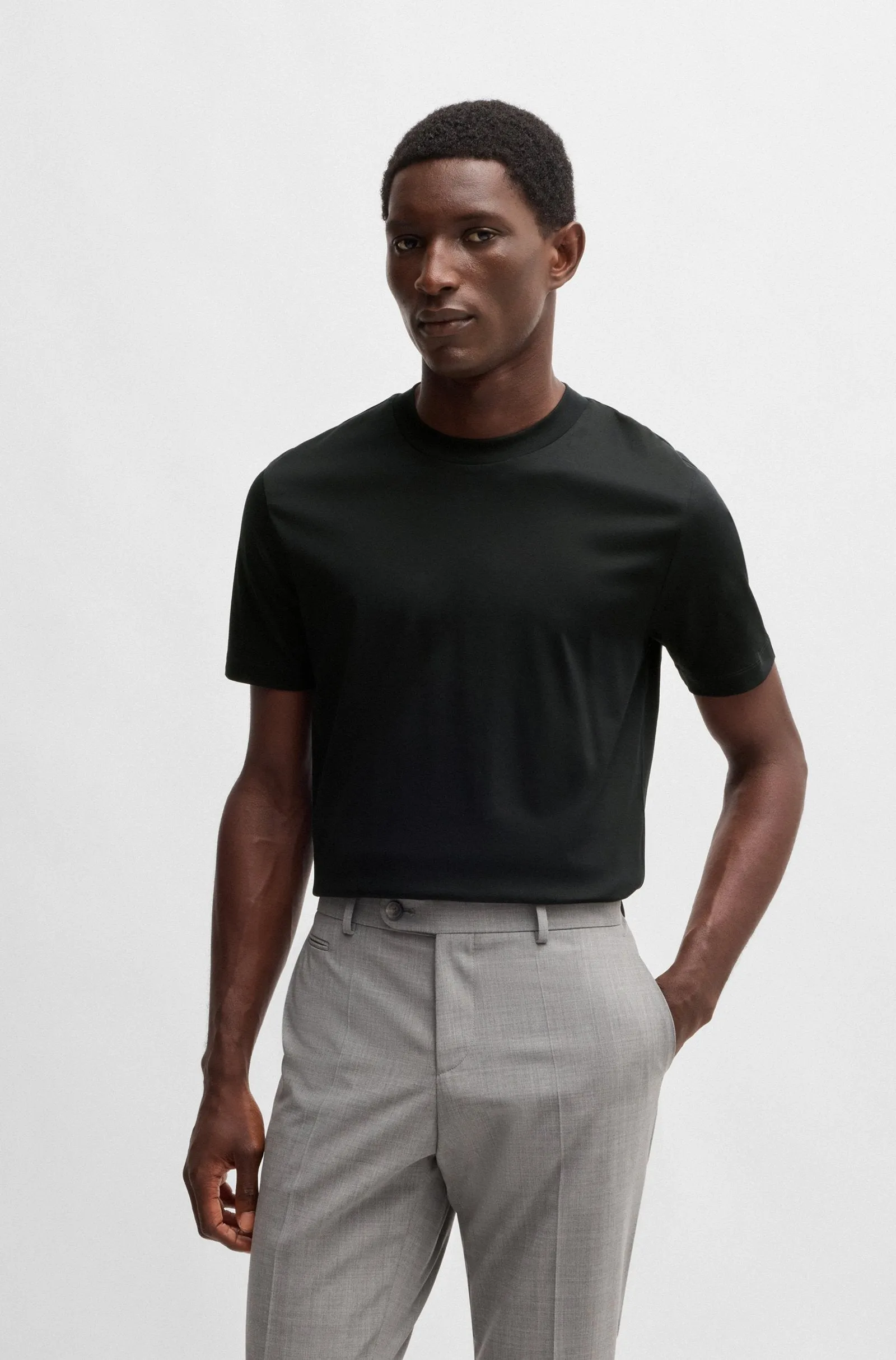 BOSS T-Shirts Slim Fit in Cotton - H-TESSLER 17 10266282 01-50523931