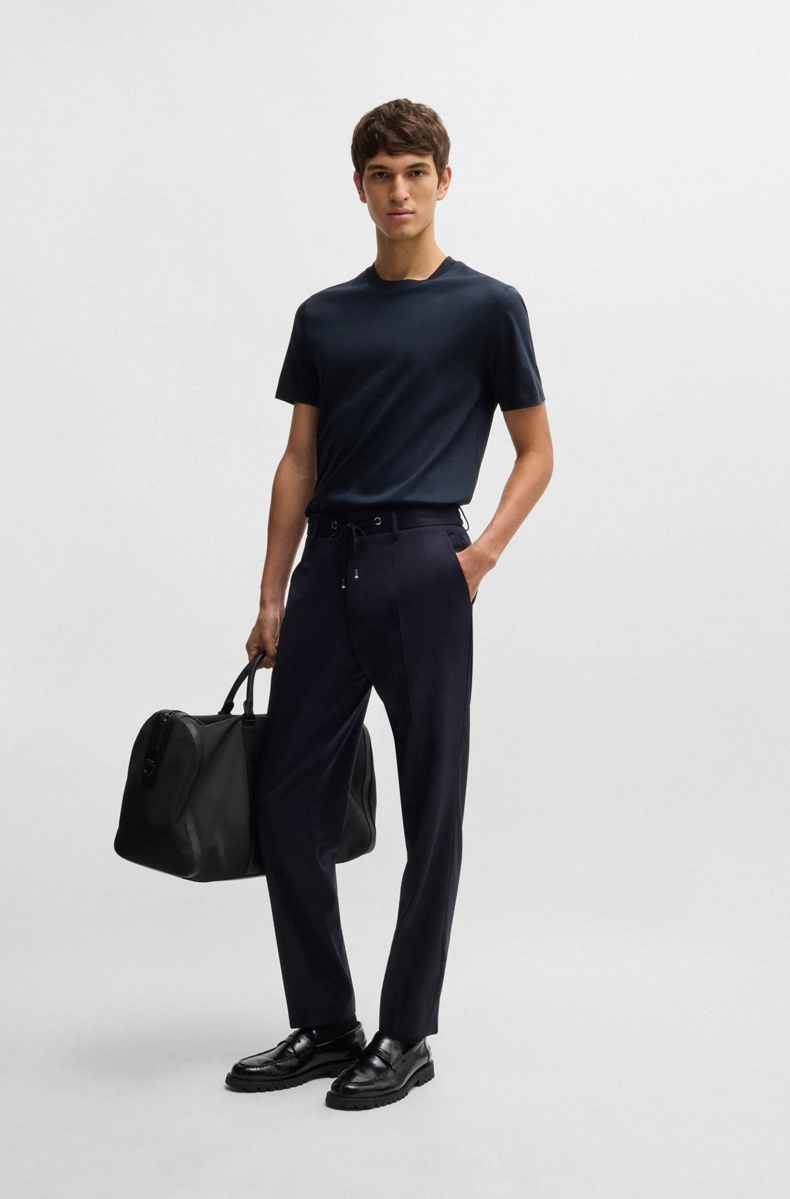 BOSS T-Shirts Slim Fit in Cotton - H-TESSLER 17 10266282 01-50523931