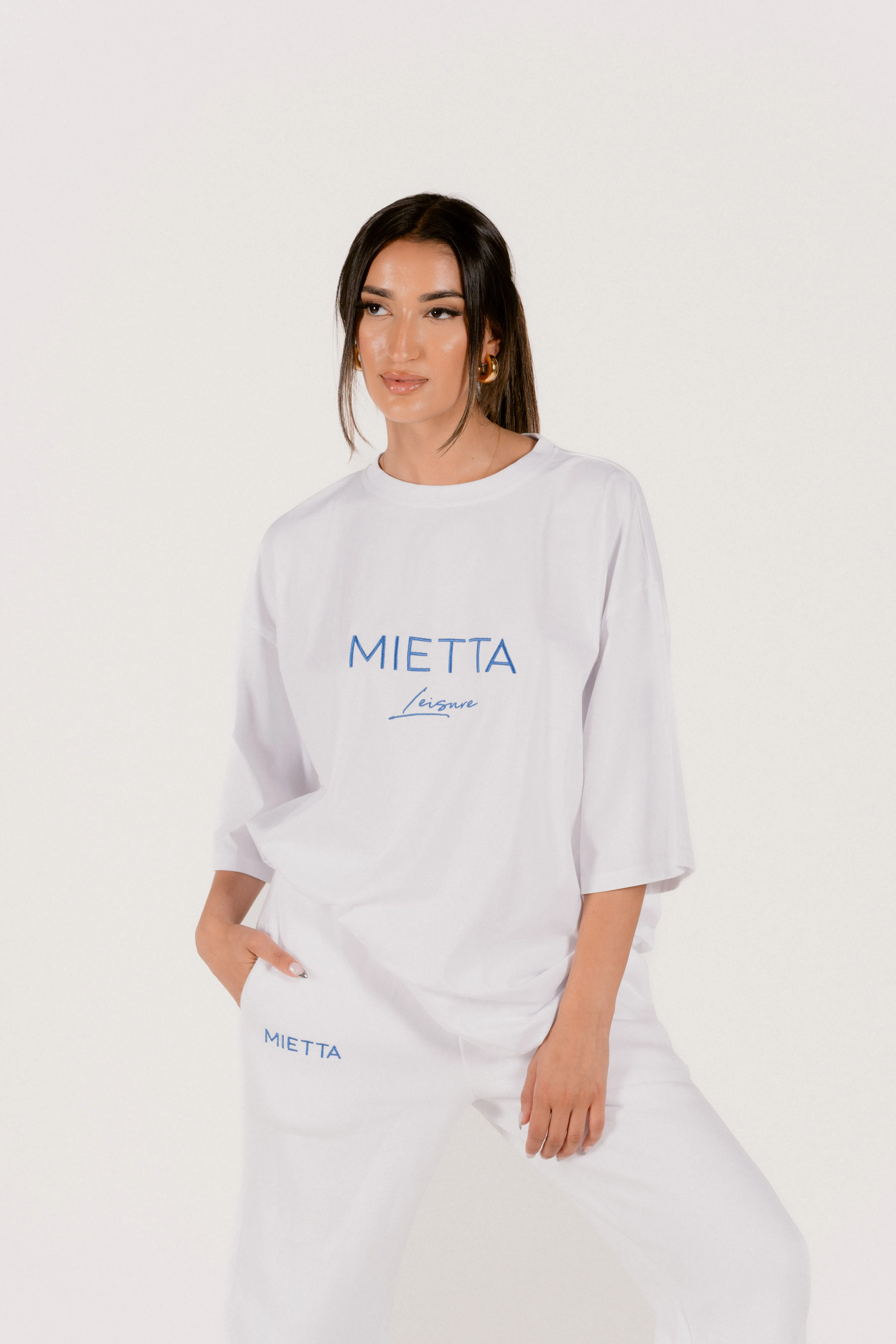 Botanical Over sized T - White