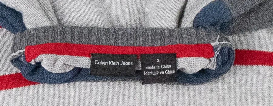 BOY SIZE 3 YEARS - CALVIN KLEIN, Knit Sweater With Elbow Patches EUC B31