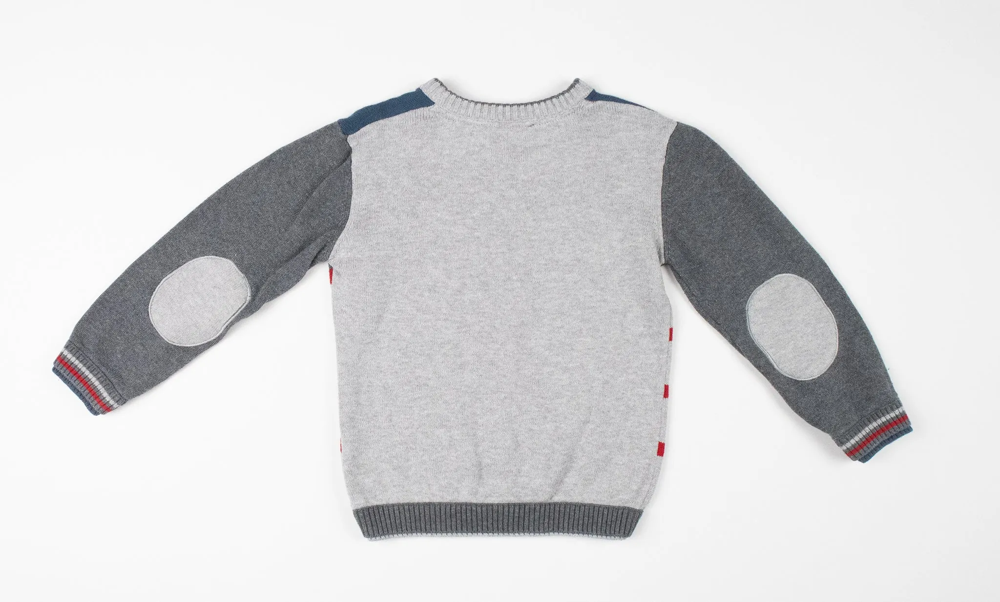 BOY SIZE 3 YEARS - CALVIN KLEIN, Knit Sweater With Elbow Patches EUC B31
