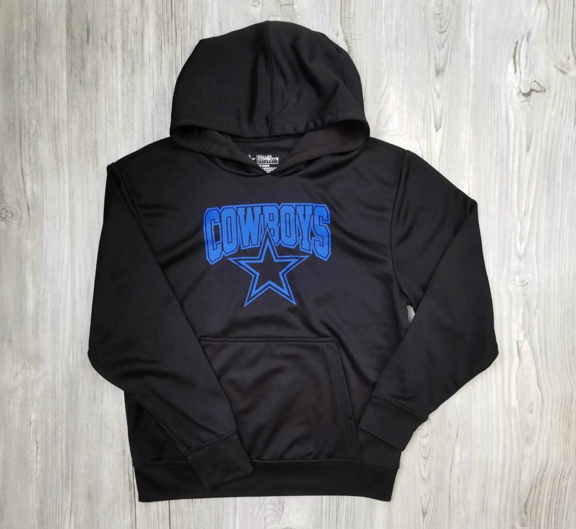 BOY SIZE MEDIUM (12/14 YEARS) DALLAS COWBOYS, Pullover Hoodie EUC B35