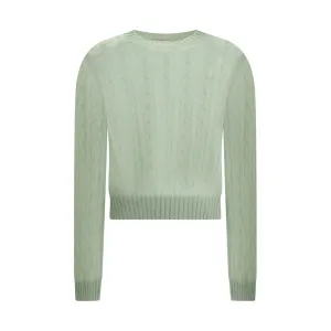 Brunello Cucinelli Wool Mohair And Cable Knit Sweater