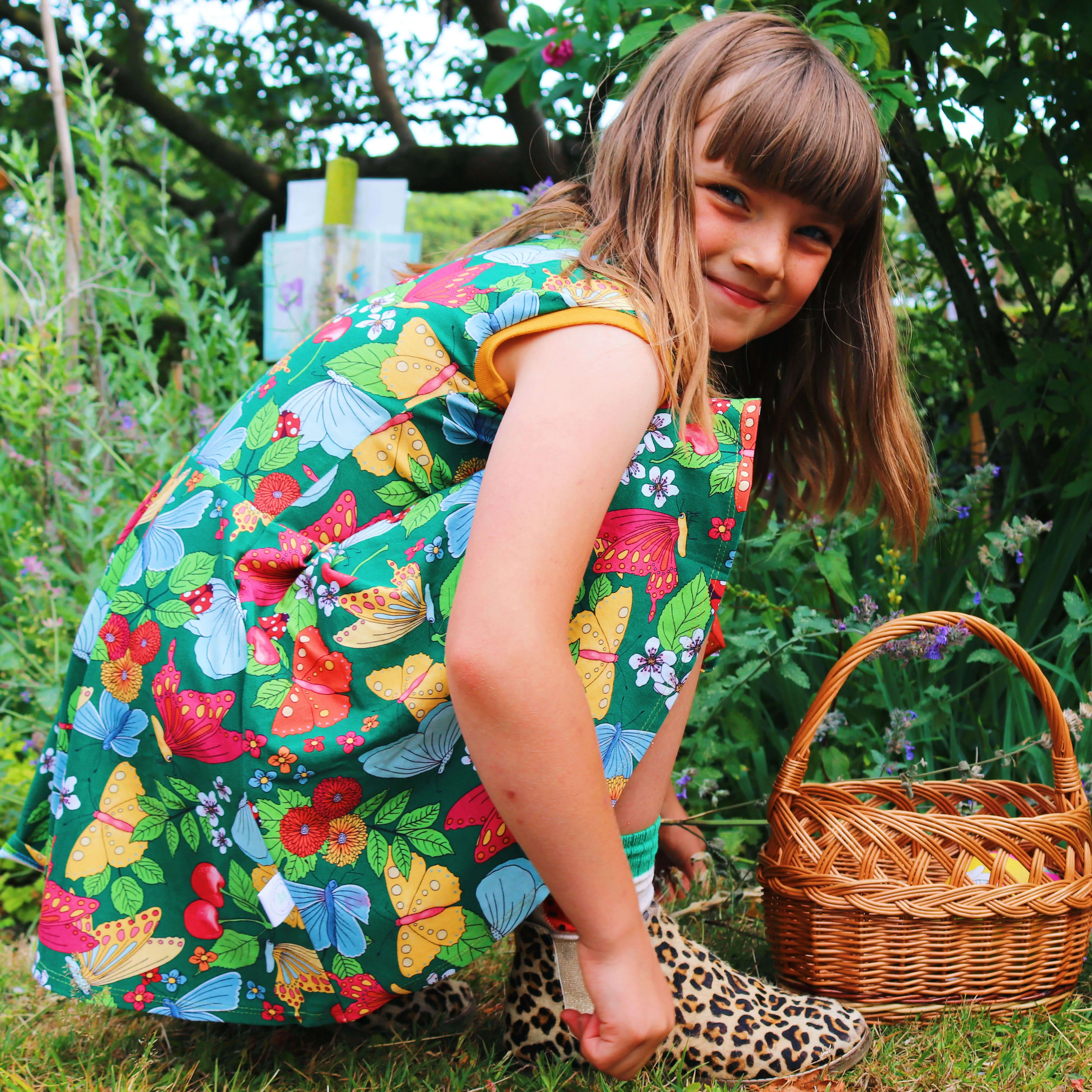Butterflies Short Sleeve Dress - 1 Left Size 2-3 years