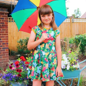 Butterflies Short Sleeve Dress - 1 Left Size 2-3 years