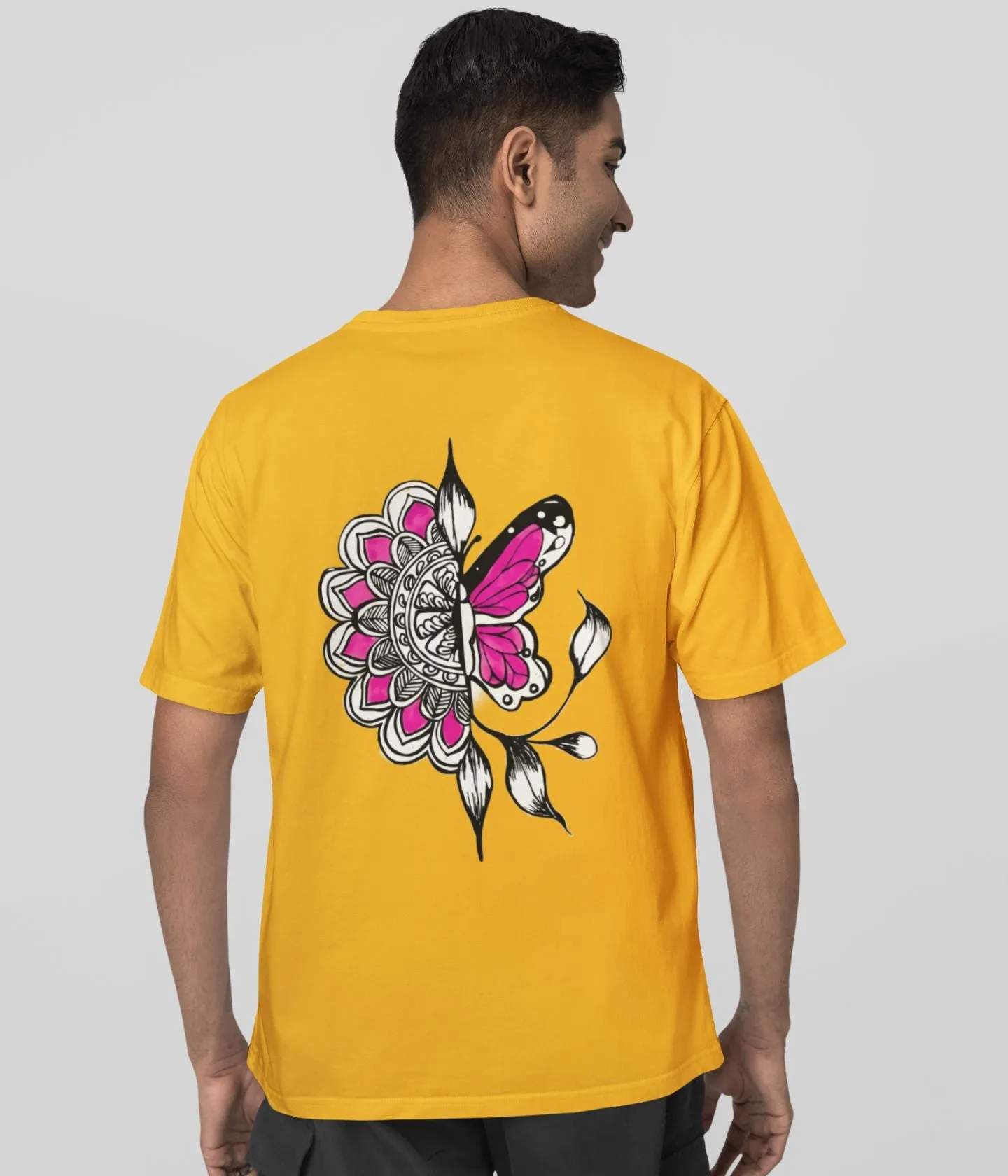Butterfly Doodle - Oversized Classic T-Shirt