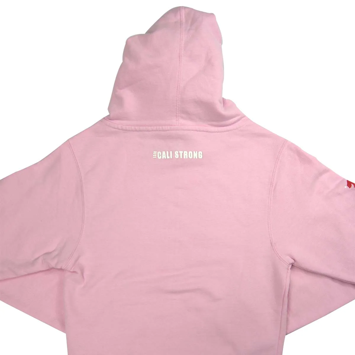 CALI Strong Boarding Bear Youth Hoodie Pink Glow in the Dark