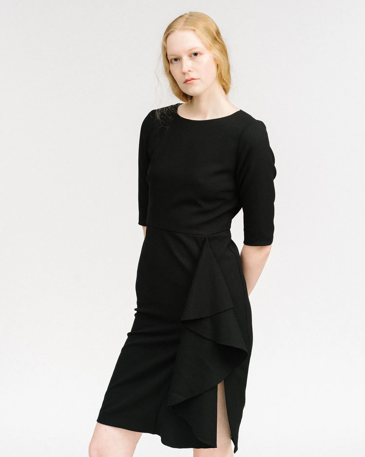 Cascading ruffle Dress