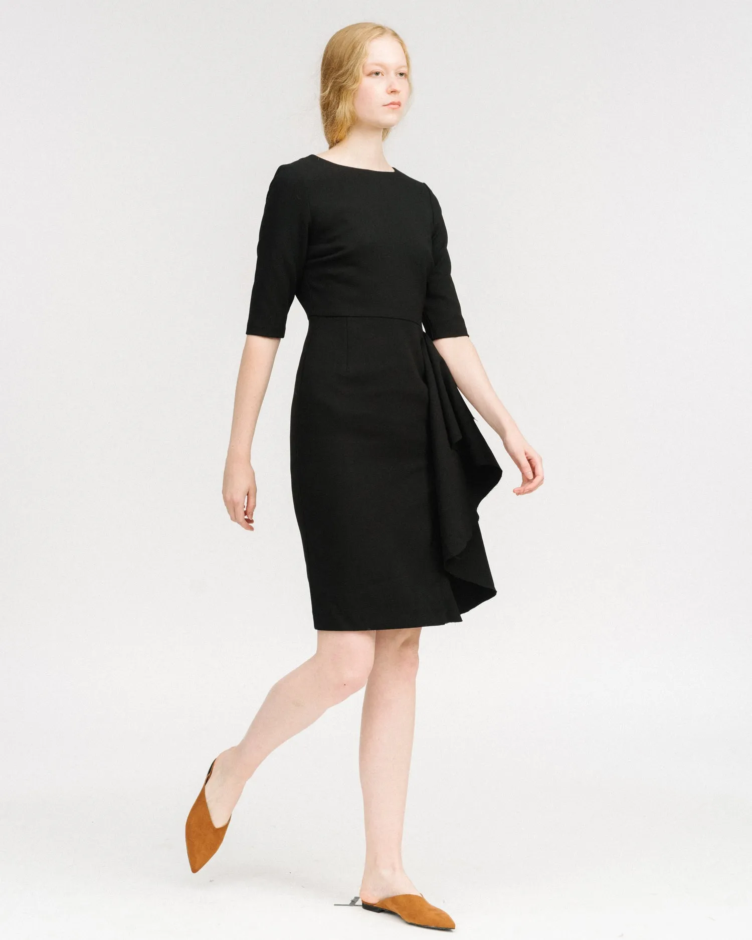 Cascading ruffle Dress