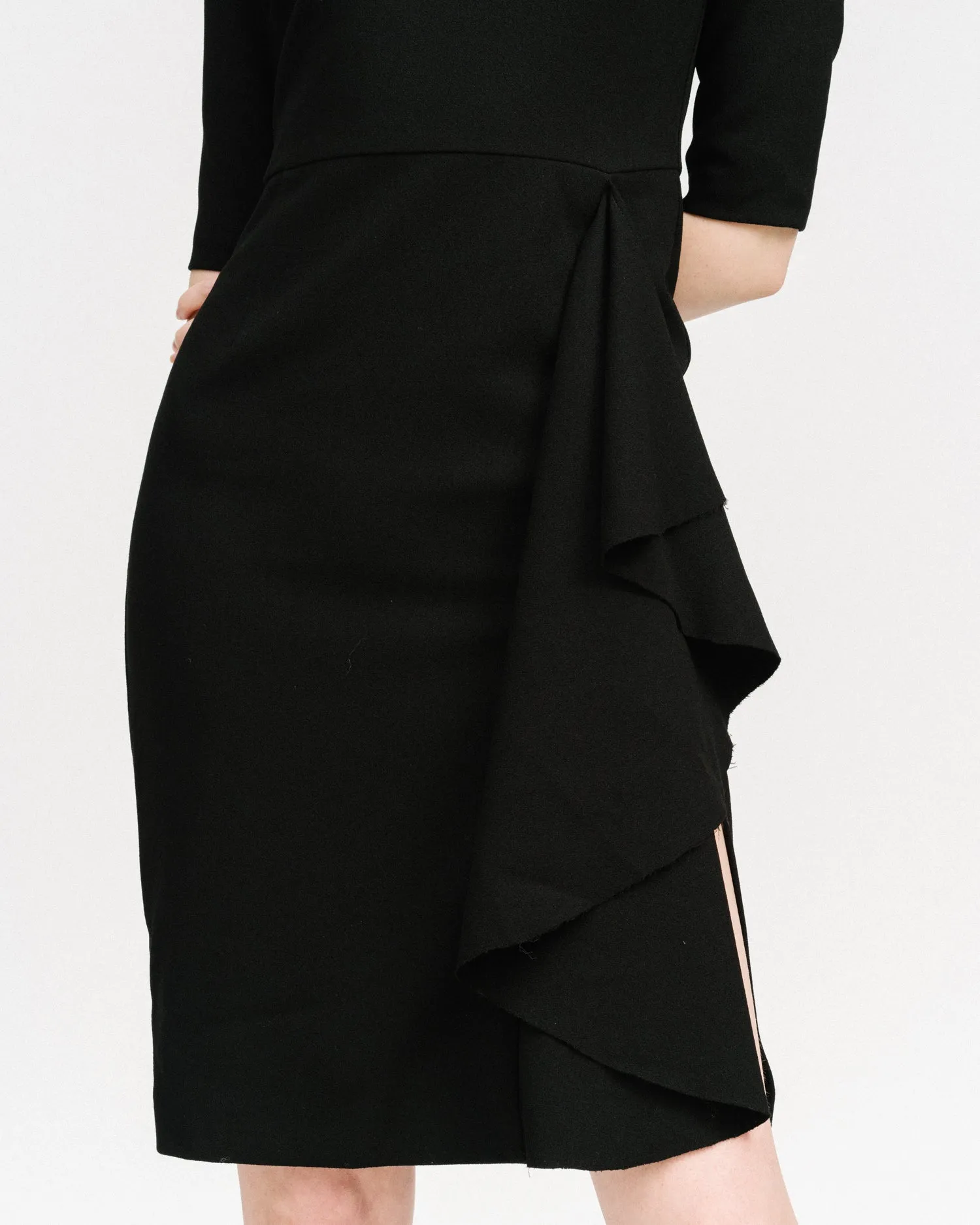 Cascading ruffle Dress