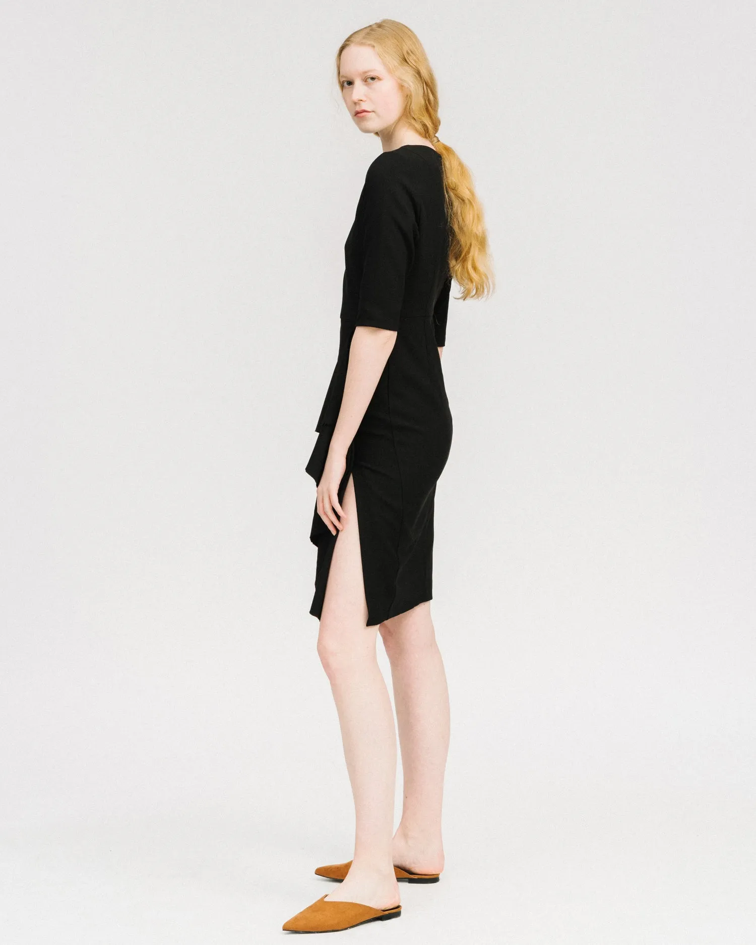 Cascading ruffle Dress
