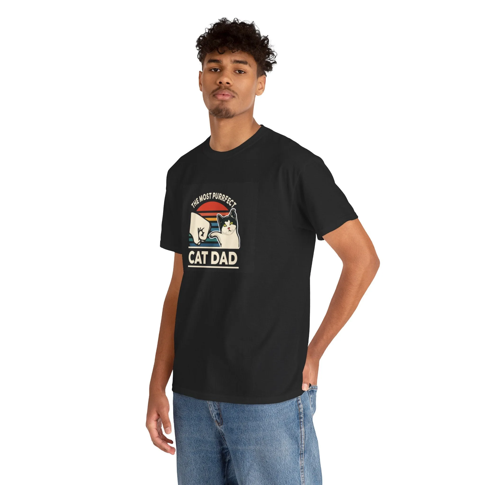 Cat dad Cotton Tee