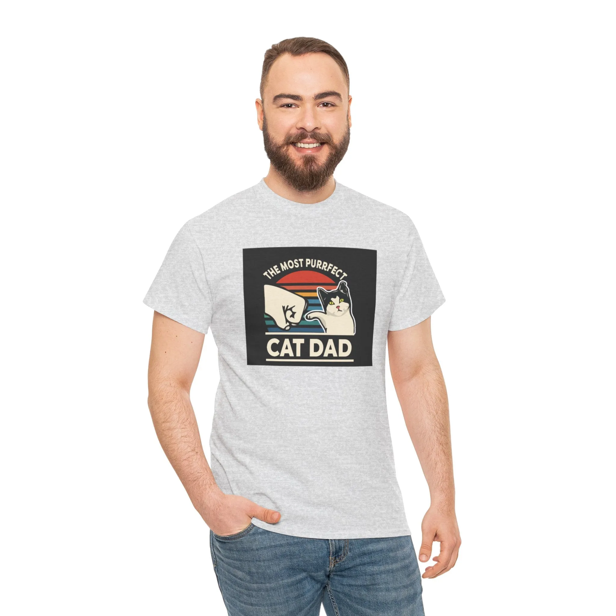 Cat dad Cotton Tee
