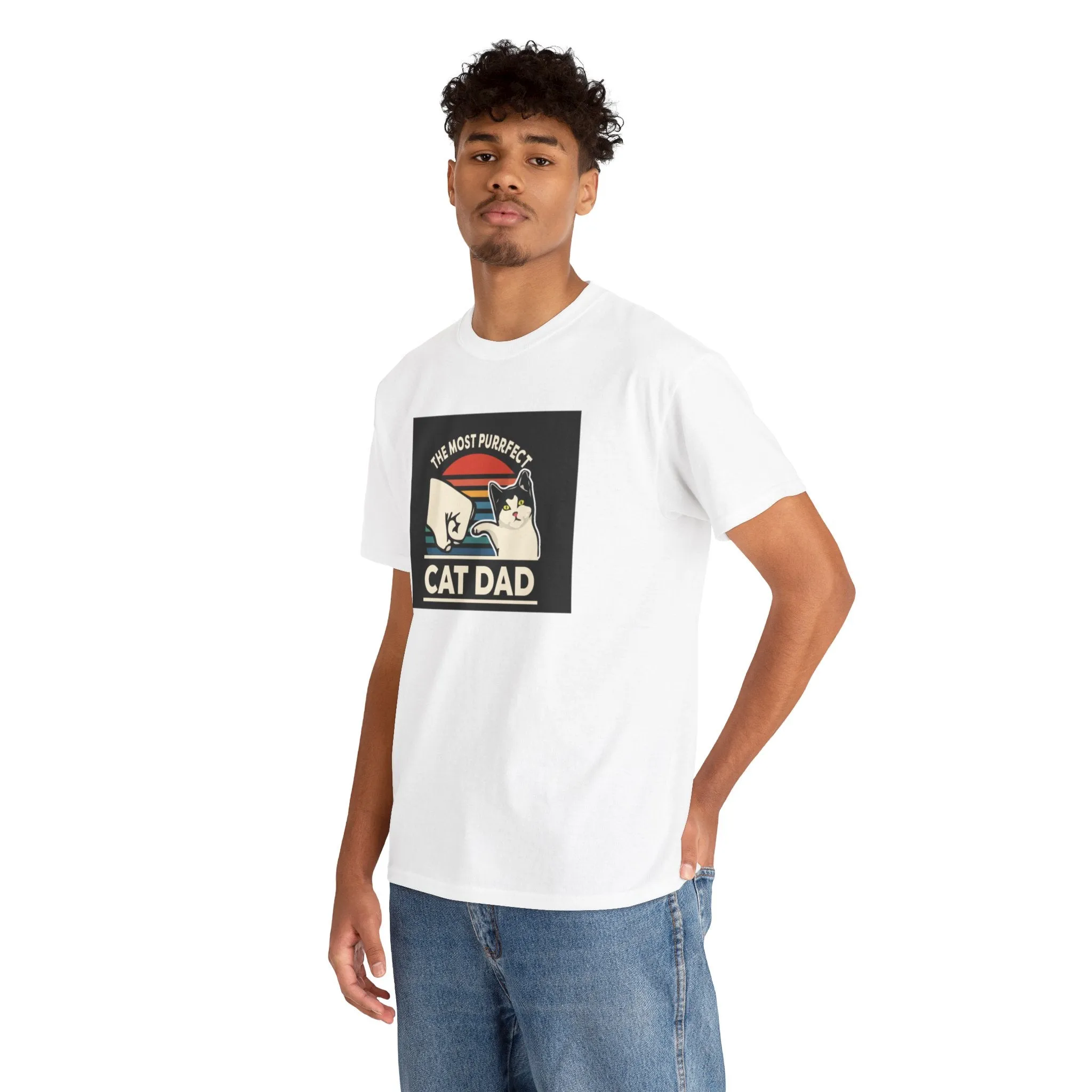 Cat dad Cotton Tee