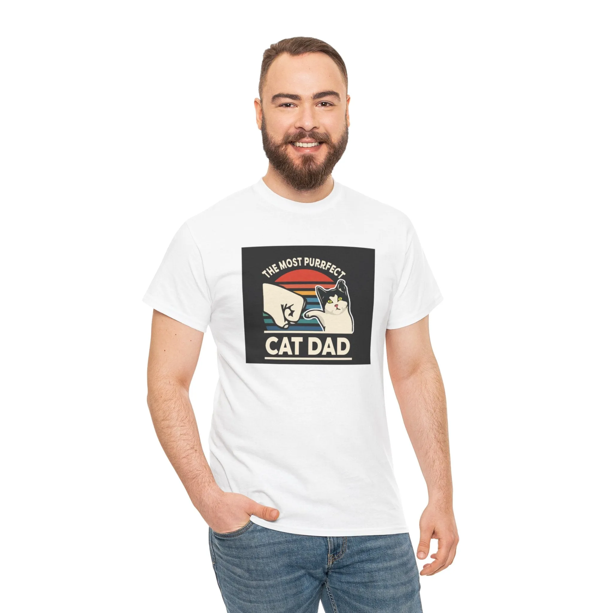 Cat dad Cotton Tee