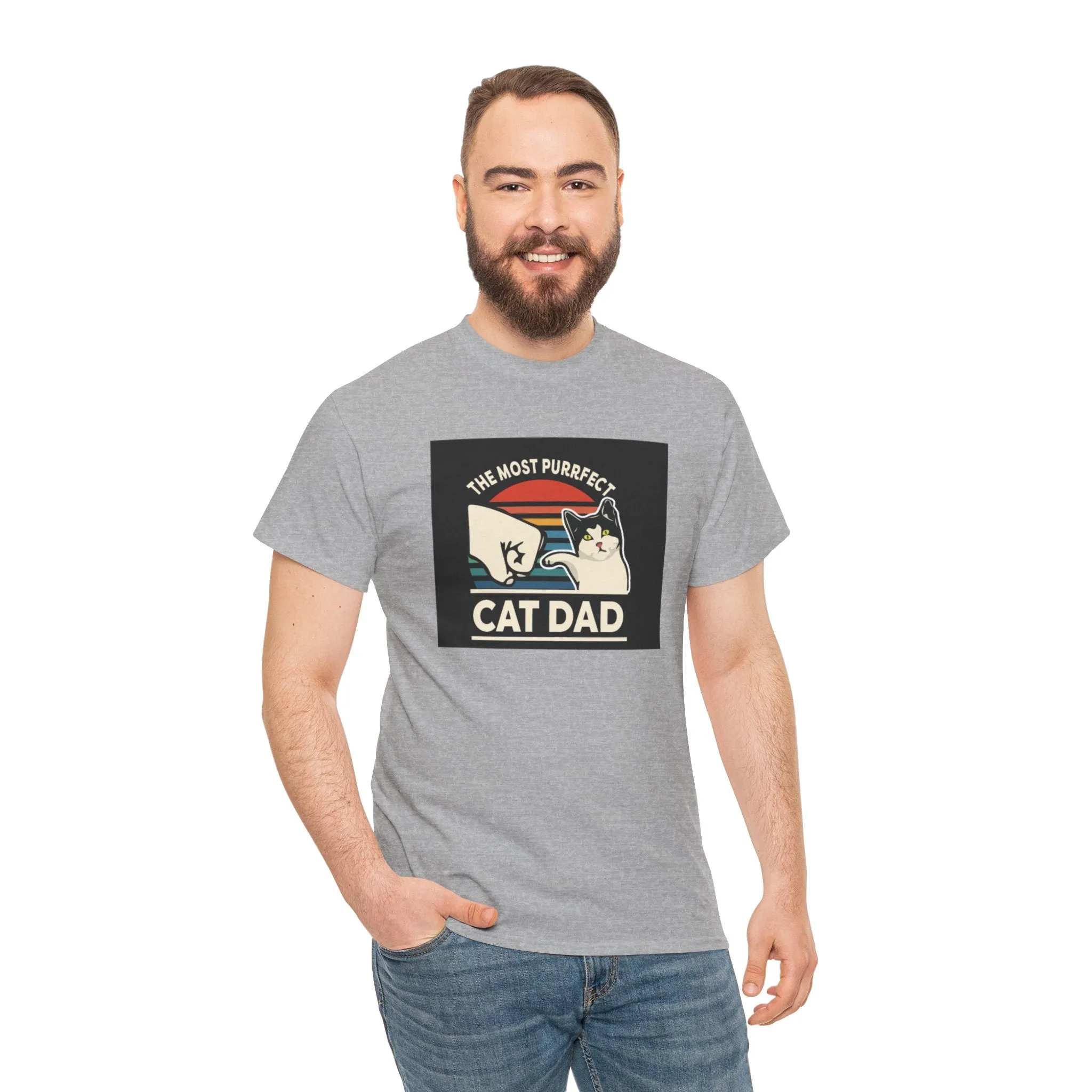 Cat dad Cotton Tee