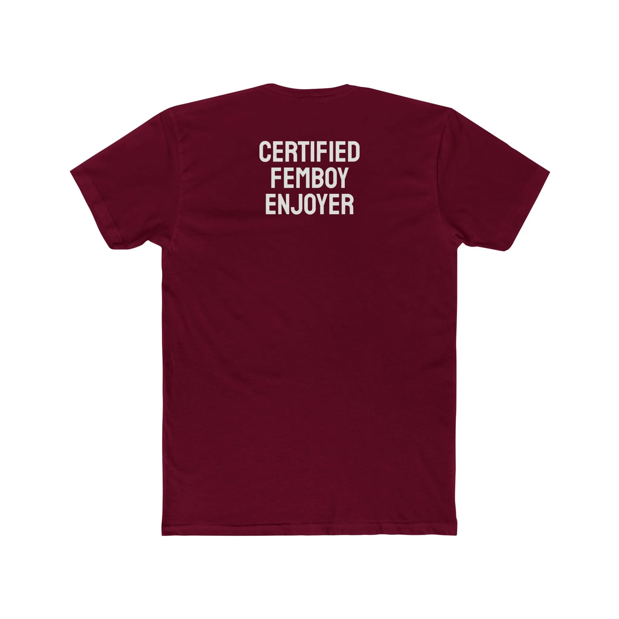 Certified Femboy Enjoyer - Unisex Cotton Crew Tee