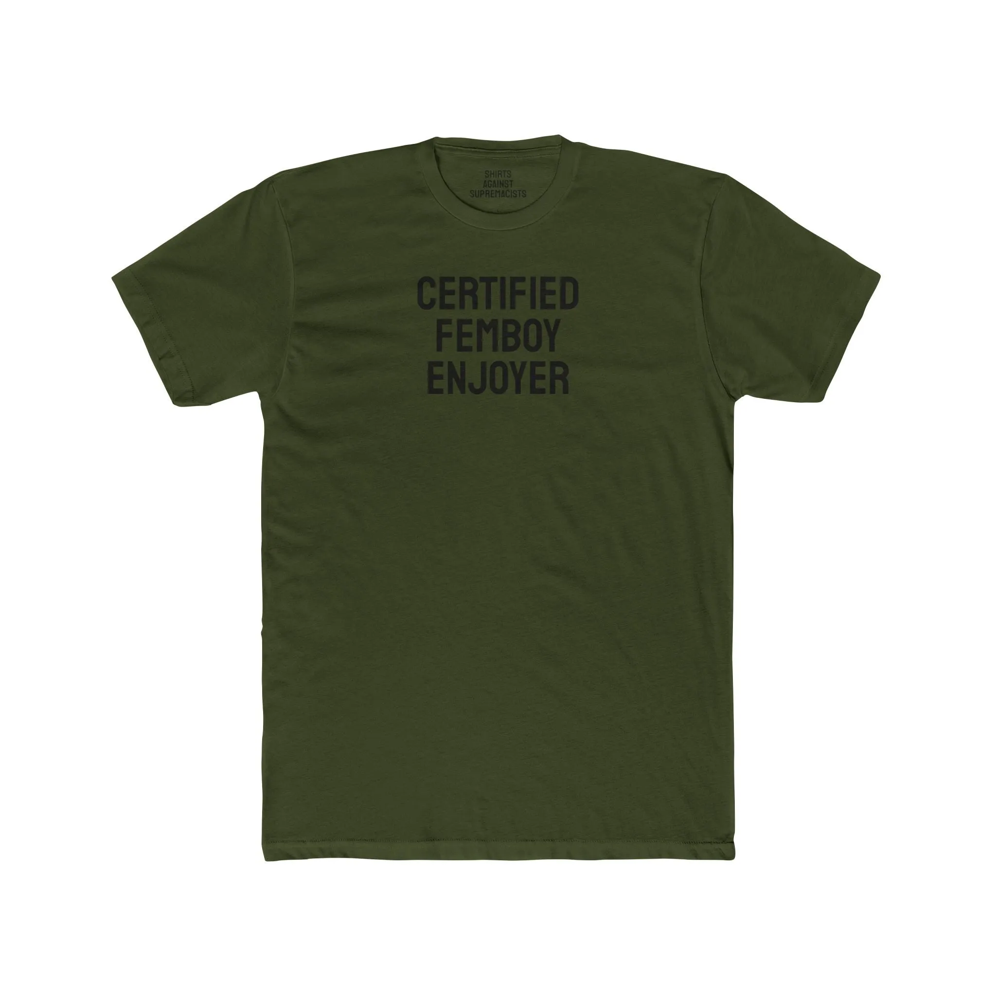 Certified Femboy Enjoyer - Unisex Cotton Crew Tee