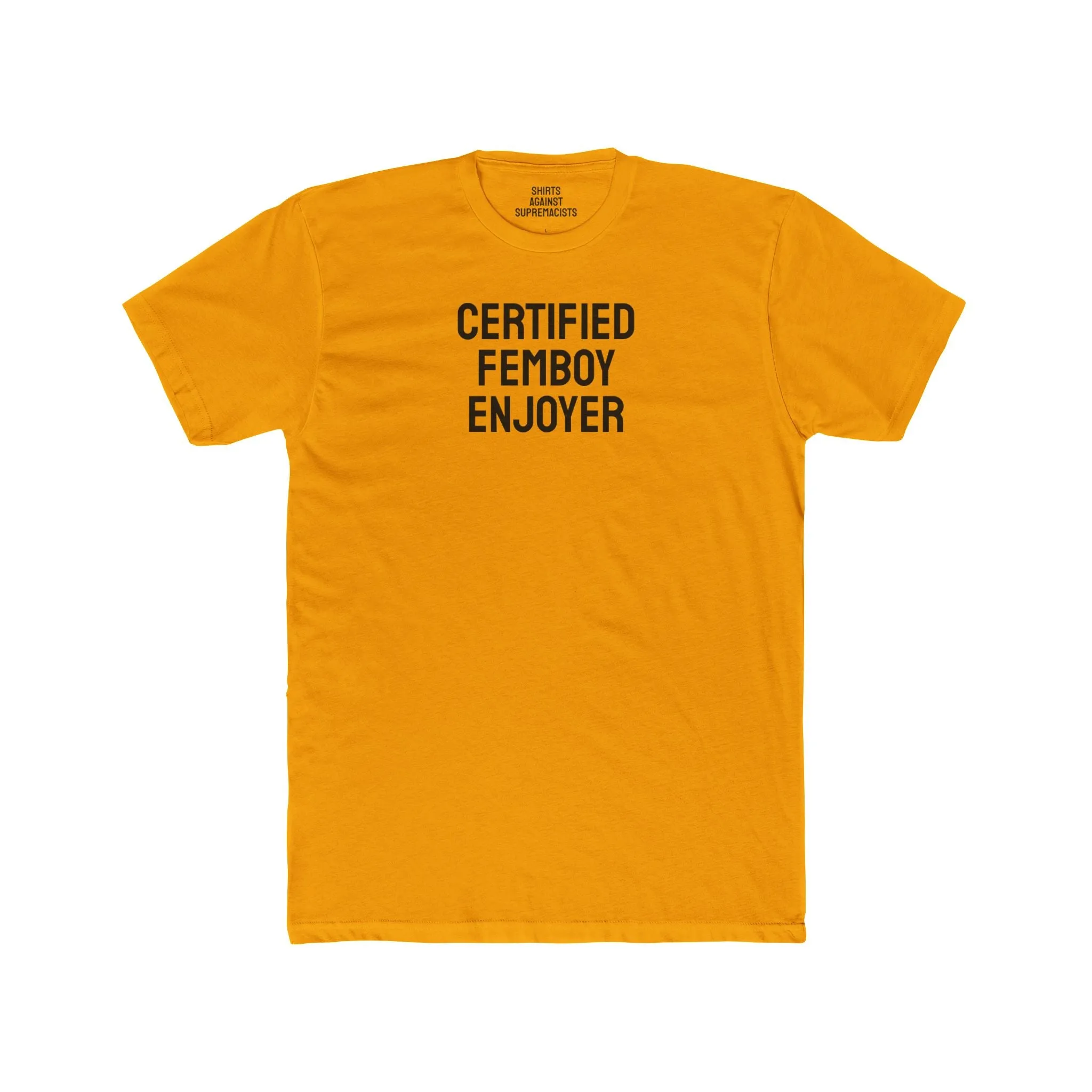 Certified Femboy Enjoyer - Unisex Cotton Crew Tee